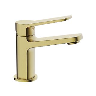 Смеситель для раковины Frap F1061-3 золотой сатин